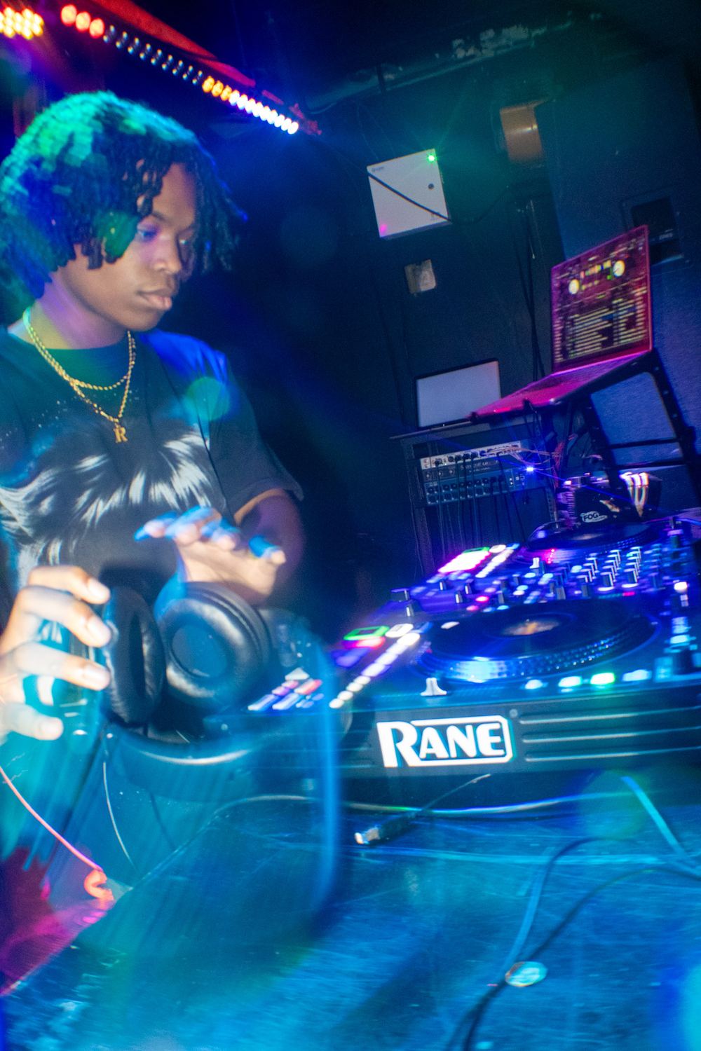 DJ Reese on Rane turntables at a club night